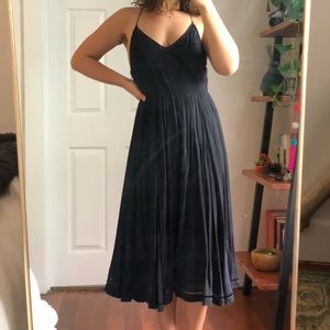 Urban outfitters black sun dress with open back